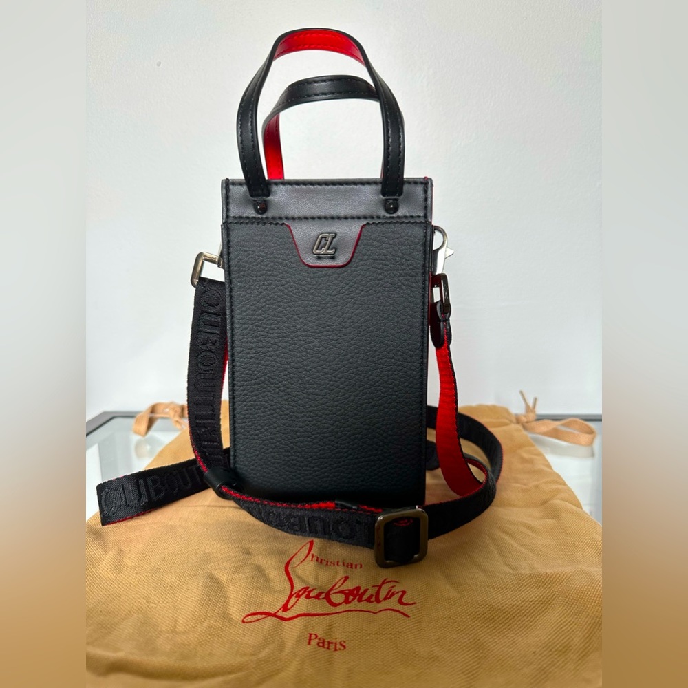 Christian Louboutin Men’s Leather Ruistote Bag 🖤